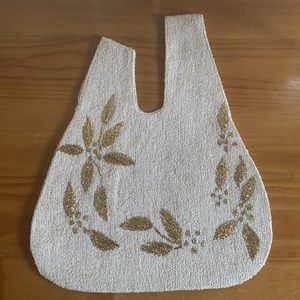 Vintage Embroidered Shopping Bag